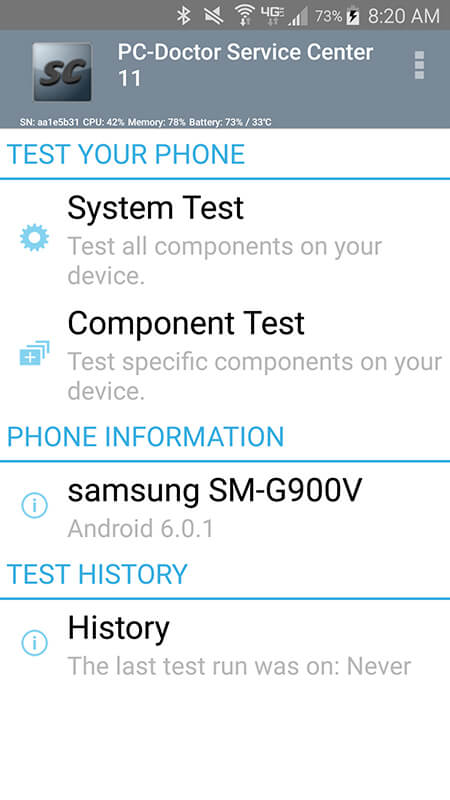 Service Center Android Home